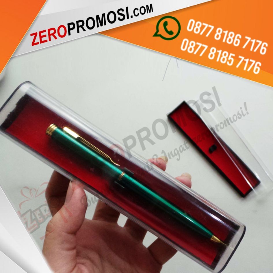 Kotak Pen Merah Eksklusif Lapis Beludru Bisa Cetak Logo