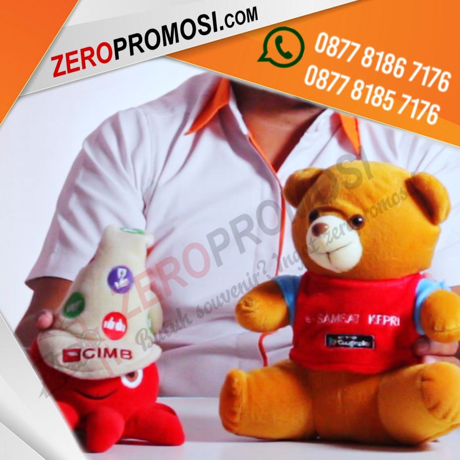 Souvenir Maskot Boneka Custom Teddy Bear Termurah di Tangerang