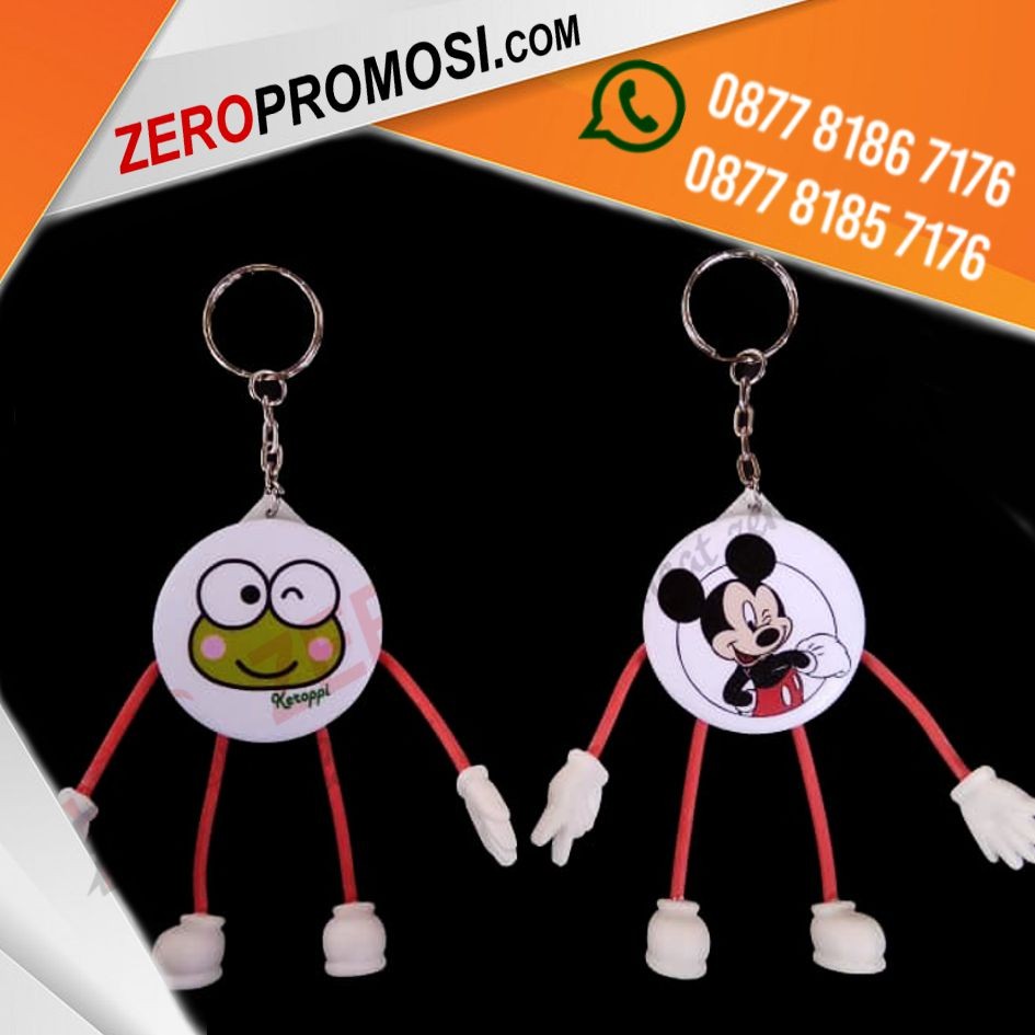 Souvenir Pin Promosi Gantungan Kunci Kaki Tangan Ukuran 4,4cm
