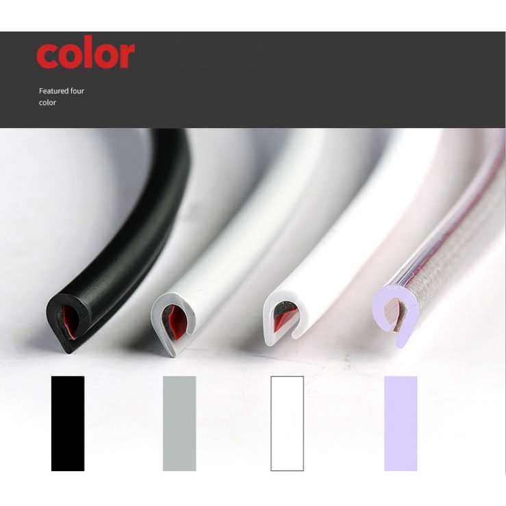 Anti-Collision Automobile Door Rubber Strip 8M – Strip Karet Pintu Mobil Anti Benturan 8M
