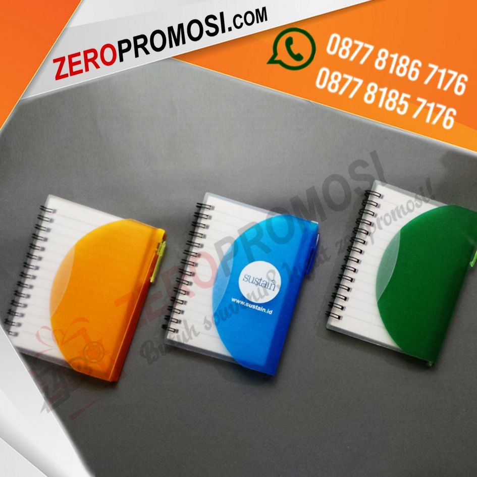 Souvenir Memo Promosi 807 Cover Plastik Transparan Custom