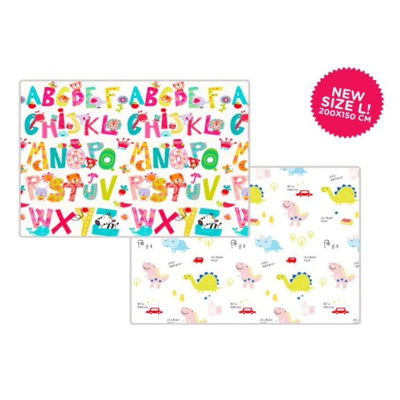 Yofi Activity Playmat Bayi PE Roll (200x150x1.5cm) - Alphabet & Dino