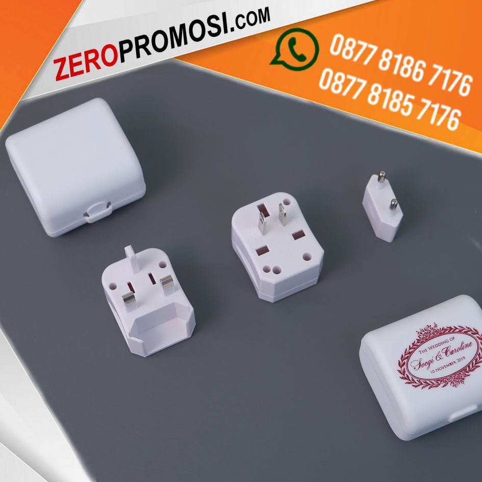 Souvenir Promosi Universal Travel Adaptor UAR01 Custom